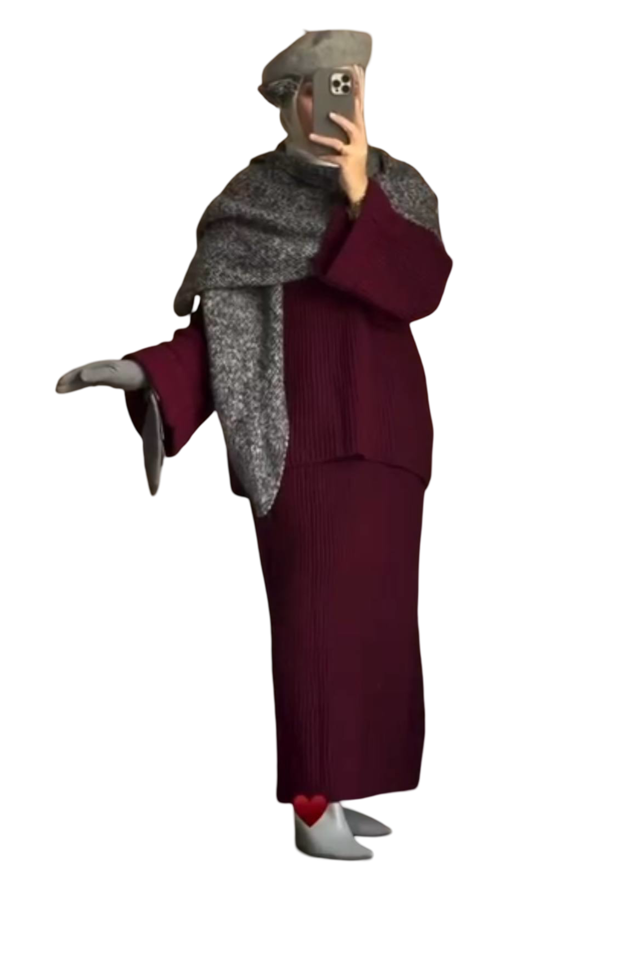 Ensemble élégant de tricots d'hiver